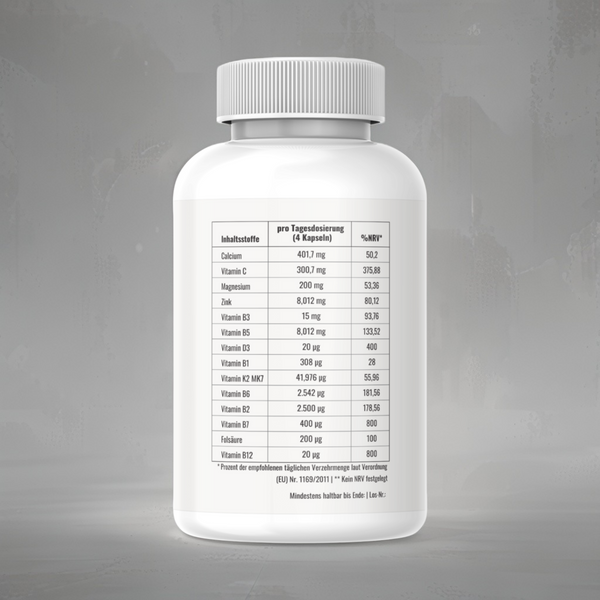 PhysVital ingredient list