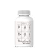 PhysVital, product - multivitamin & mineral complex ingredient list